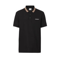 Polo en piqué de coton à rayures iconiques - Black