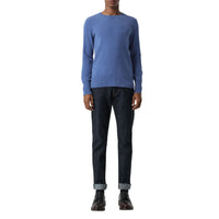 Pull en cachemire avec logo brodé - Dusty Blue