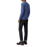 Pull en cachemire avec logo brodé - Dusty Blue