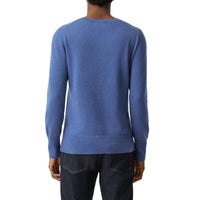 Pull en cachemire avec logo brodé - Dusty Blue