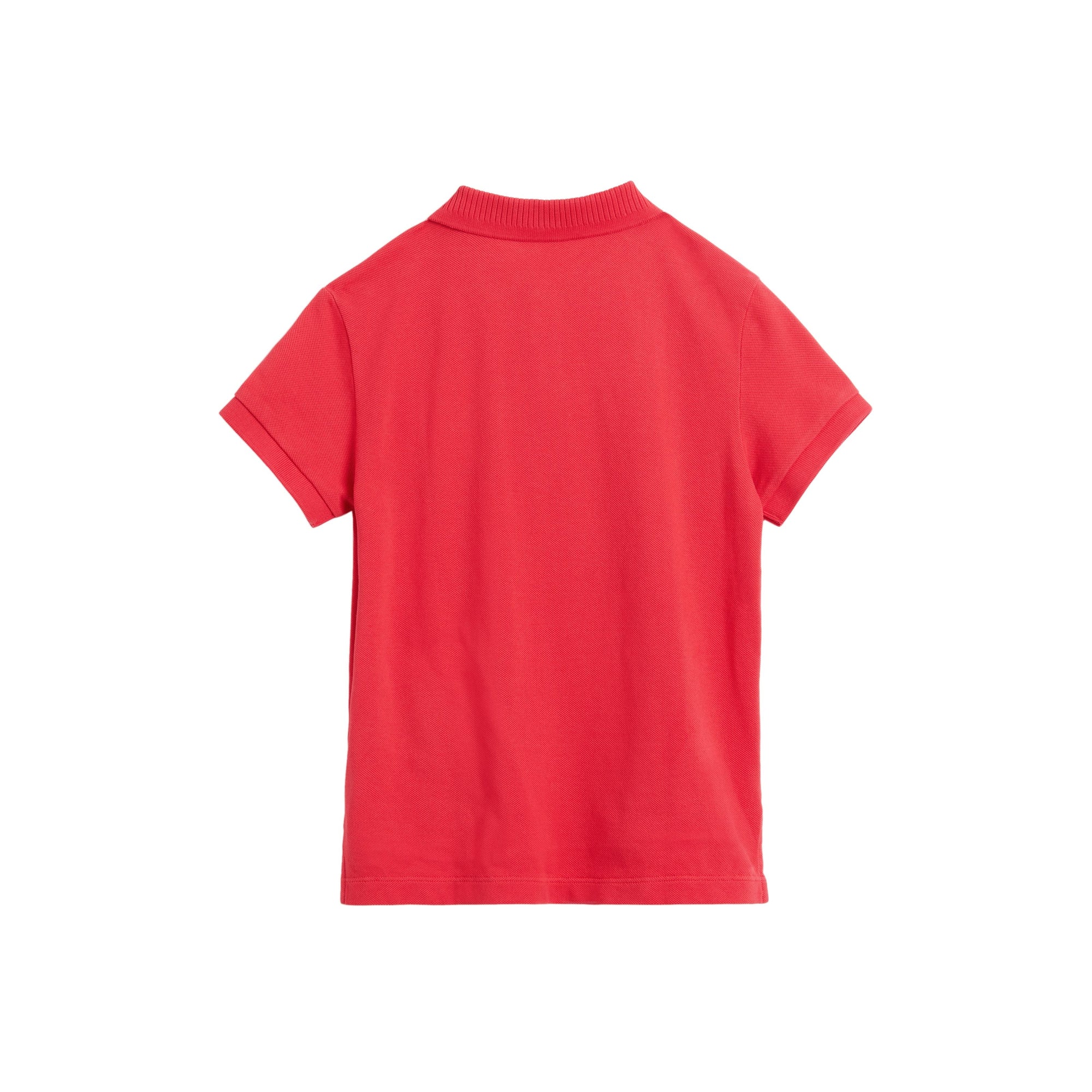 Polo en piqué de coton avec emblème du Cavalier - Bright Red