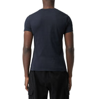 T-shirt en coton avec logo imprimé - Navy