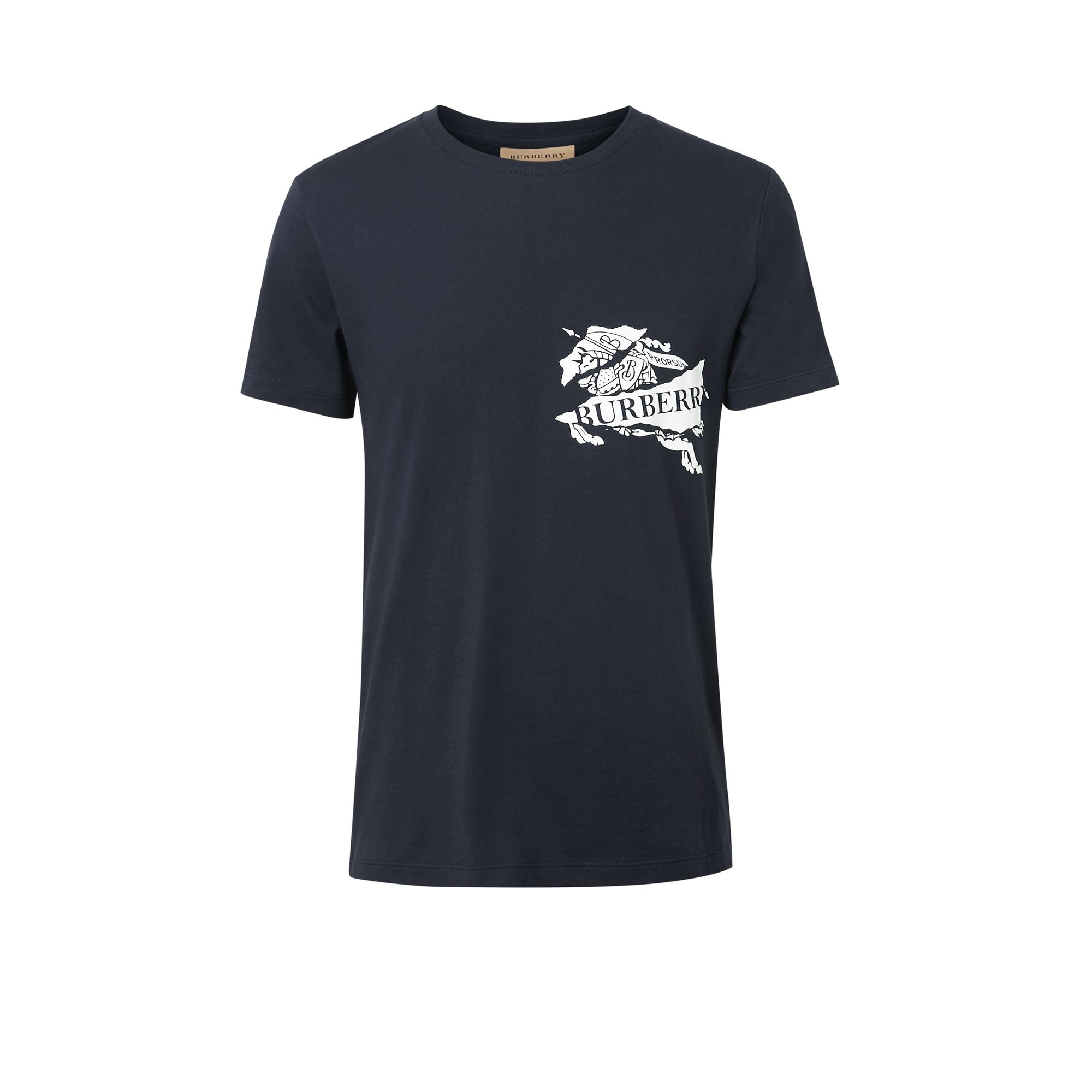 T-shirt en coton avec logo imprimé - Navy