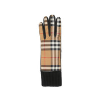 Gants Vintage en cuir doublés de cachemire - Antique Yellow & Black