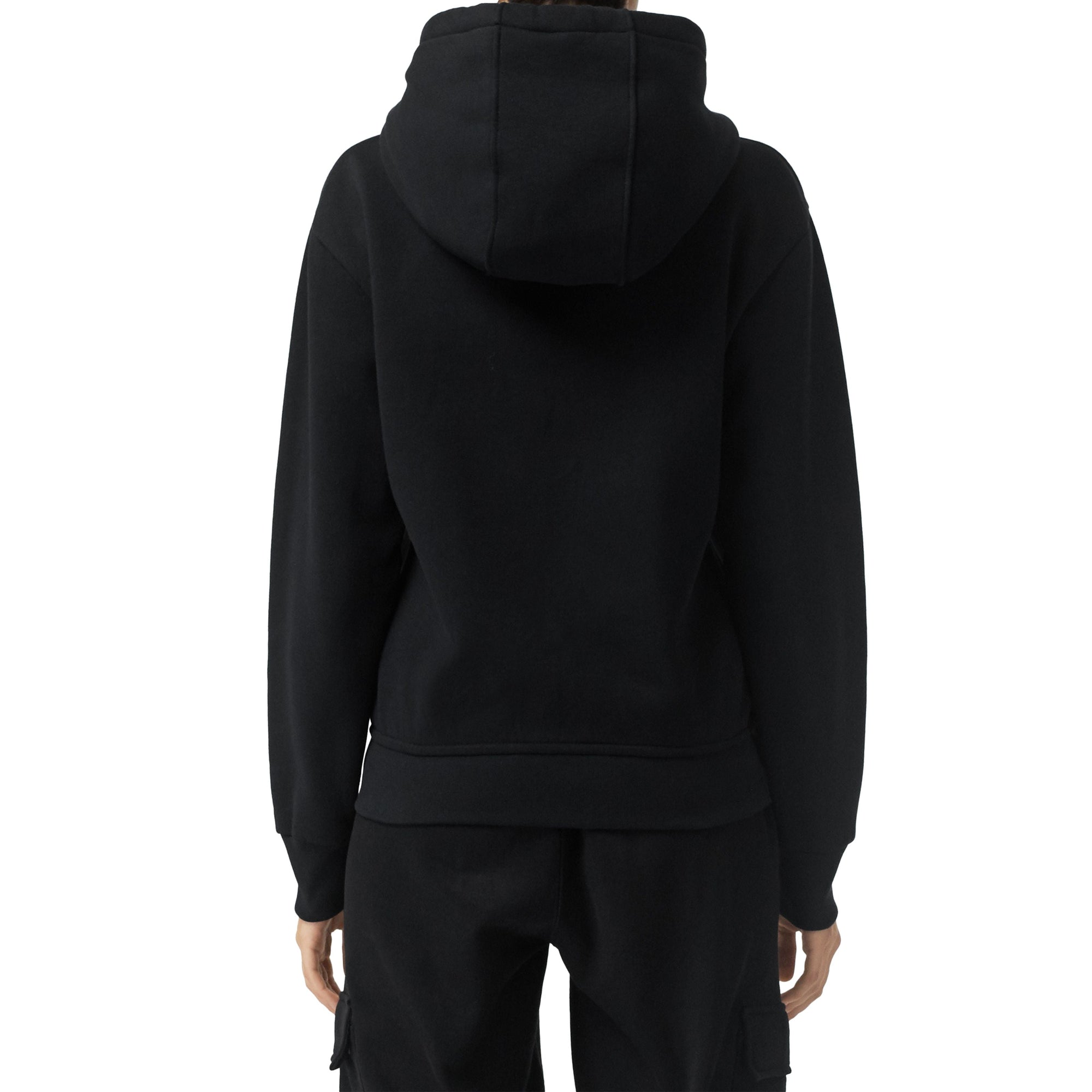Veste Cavalier damier à capuche en jersey  - Black