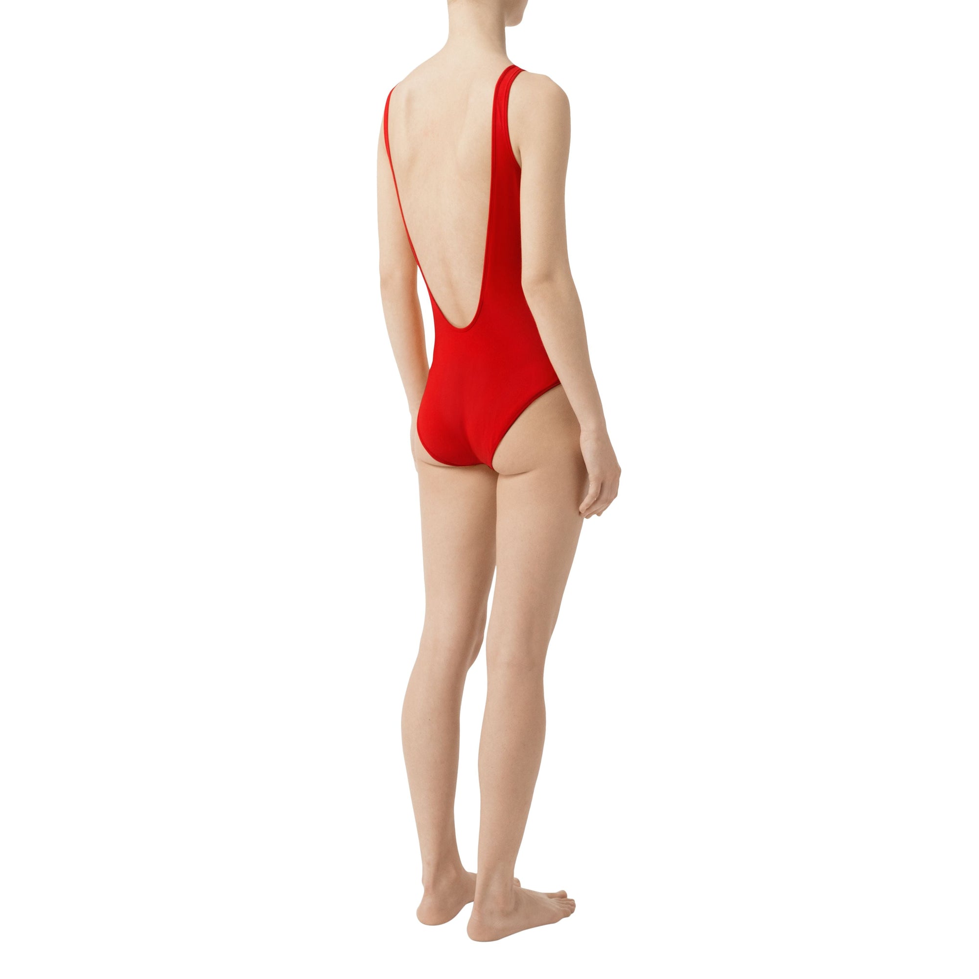 Maillot de bain avec logo d'archive - Bright Red