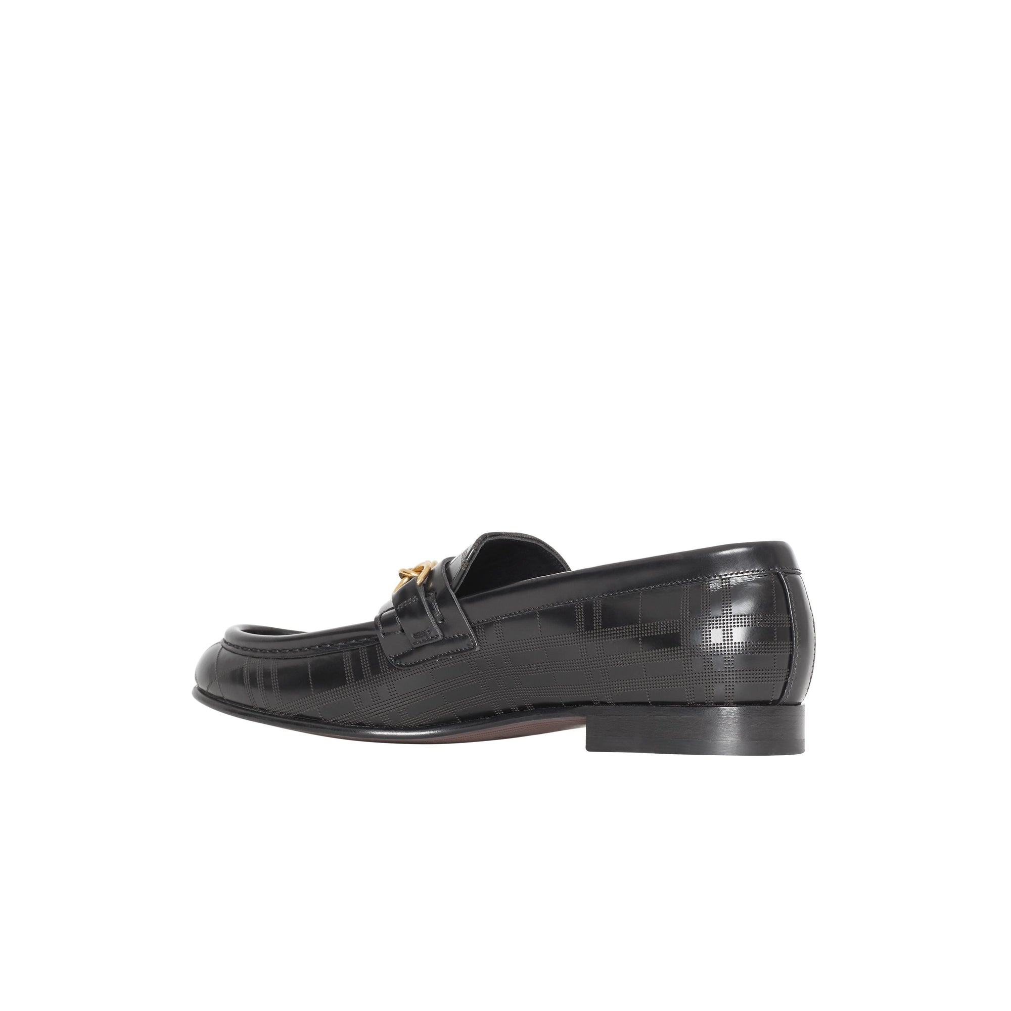 Mocassins The Link en cuir perforé - Black