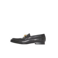 Mocassins The Link en cuir perforé - Black