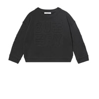 Sweat-shirt en coton avec logo estampé - Black