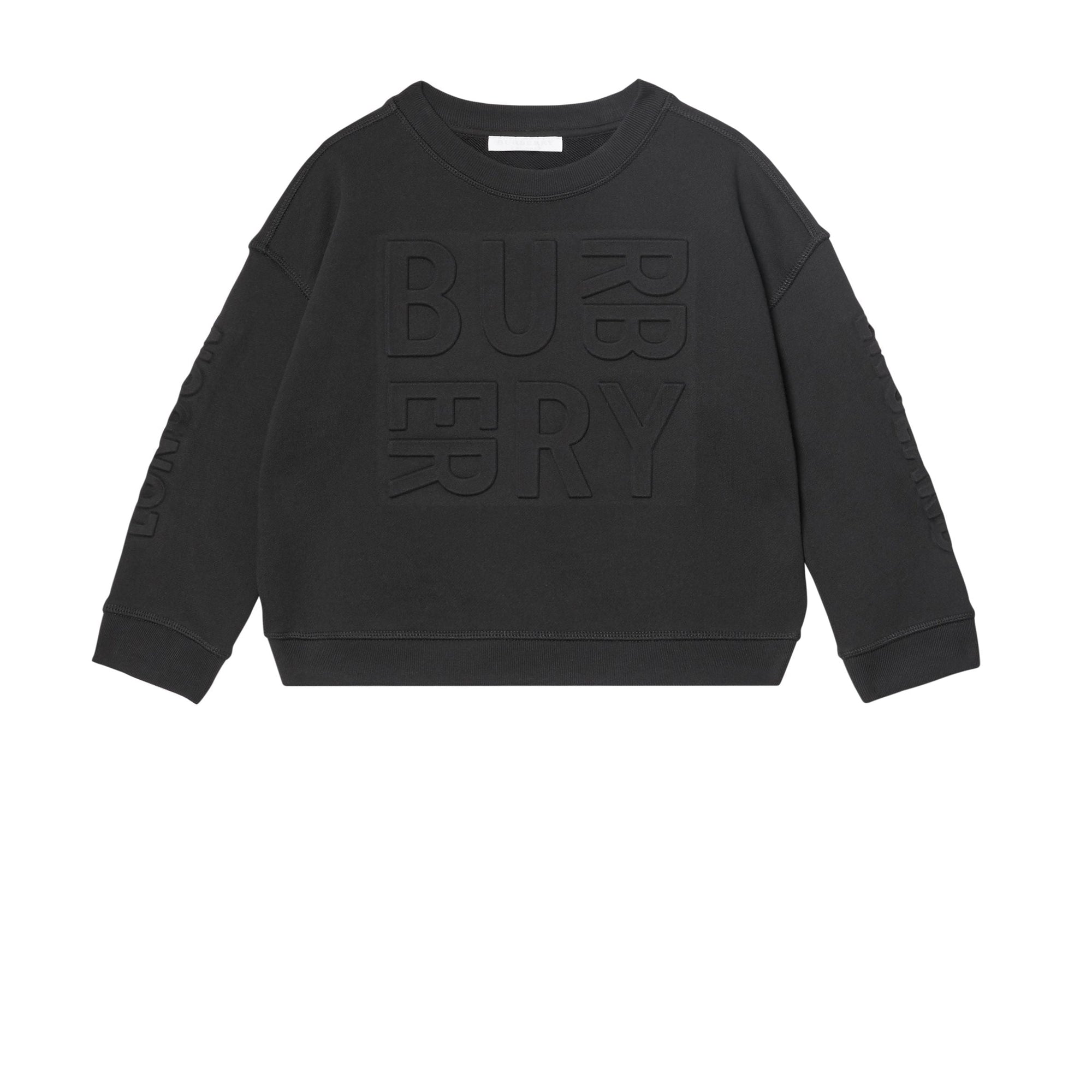 Sweat-shirt en coton avec logo estampé - Black