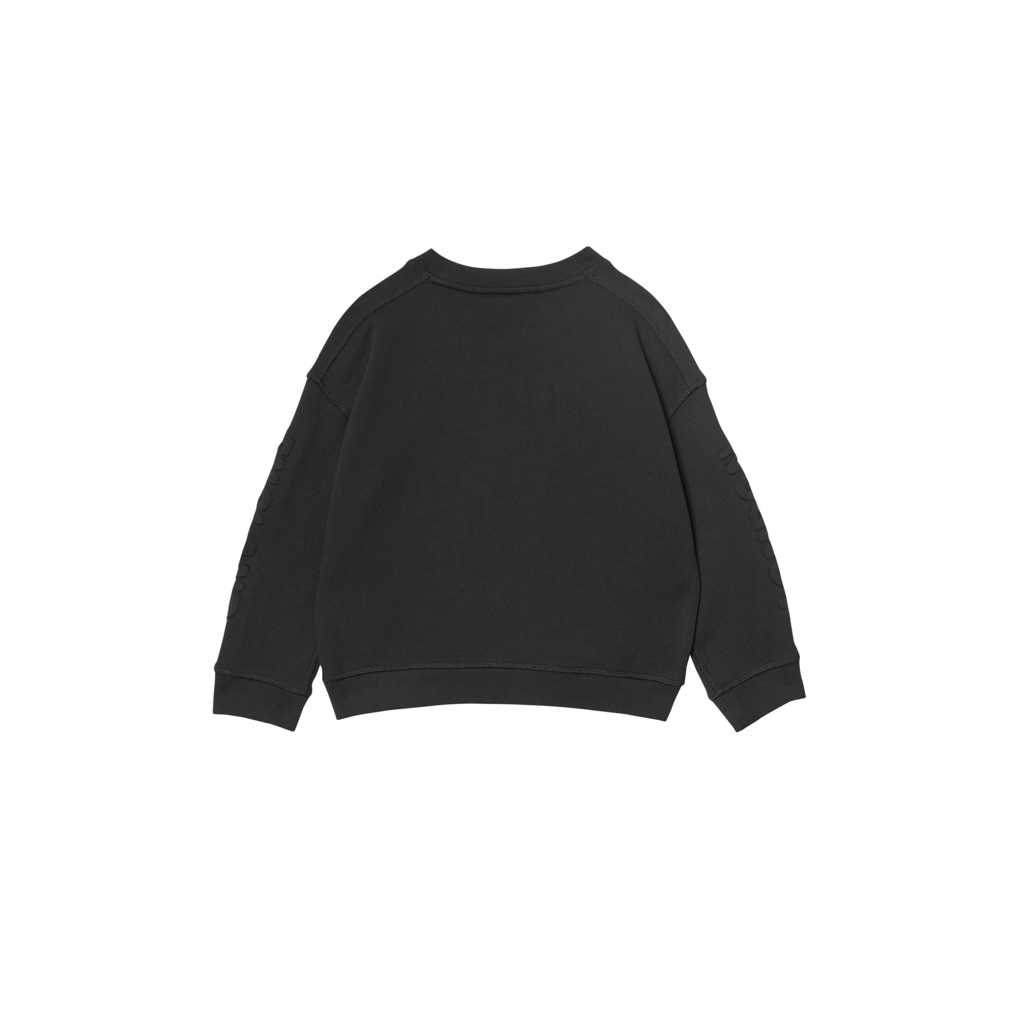 Sweat-shirt en coton avec logo estampé - Black