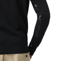 Pull semi-zippé en laine mérinos - Black