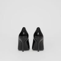 Escarpins en cuir avec ruban adhésif - Black & Optic White