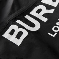 Veste à capuche en nylon léger avec logo - Black