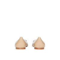Chaussures plates The D-ring en cuir - Nude Blush