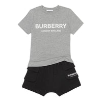 T-shirt en coton avec logo - Grey Melange