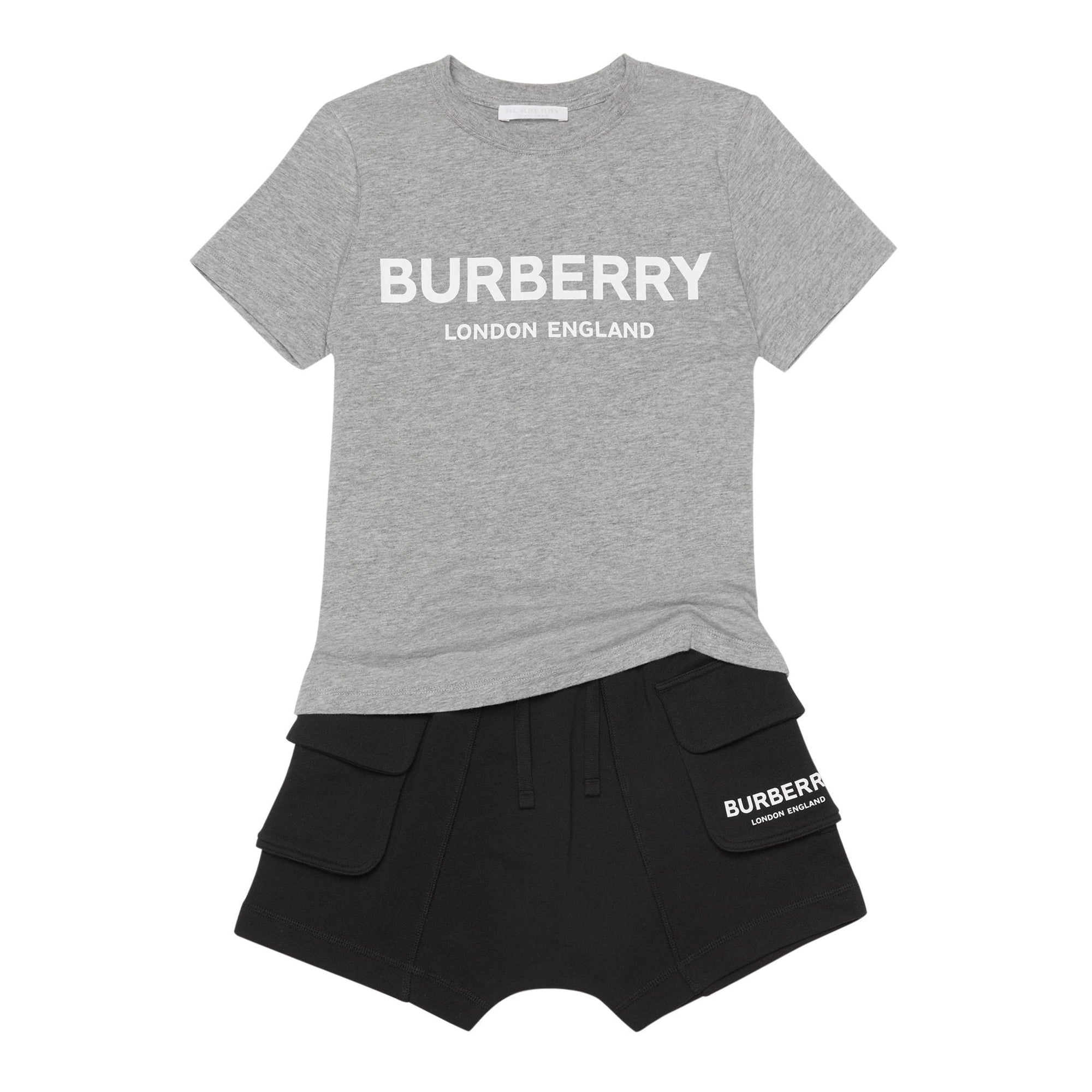 T-shirt en coton avec logo - Grey Melange