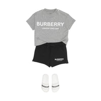 T-shirt en coton avec logo - Grey Melange