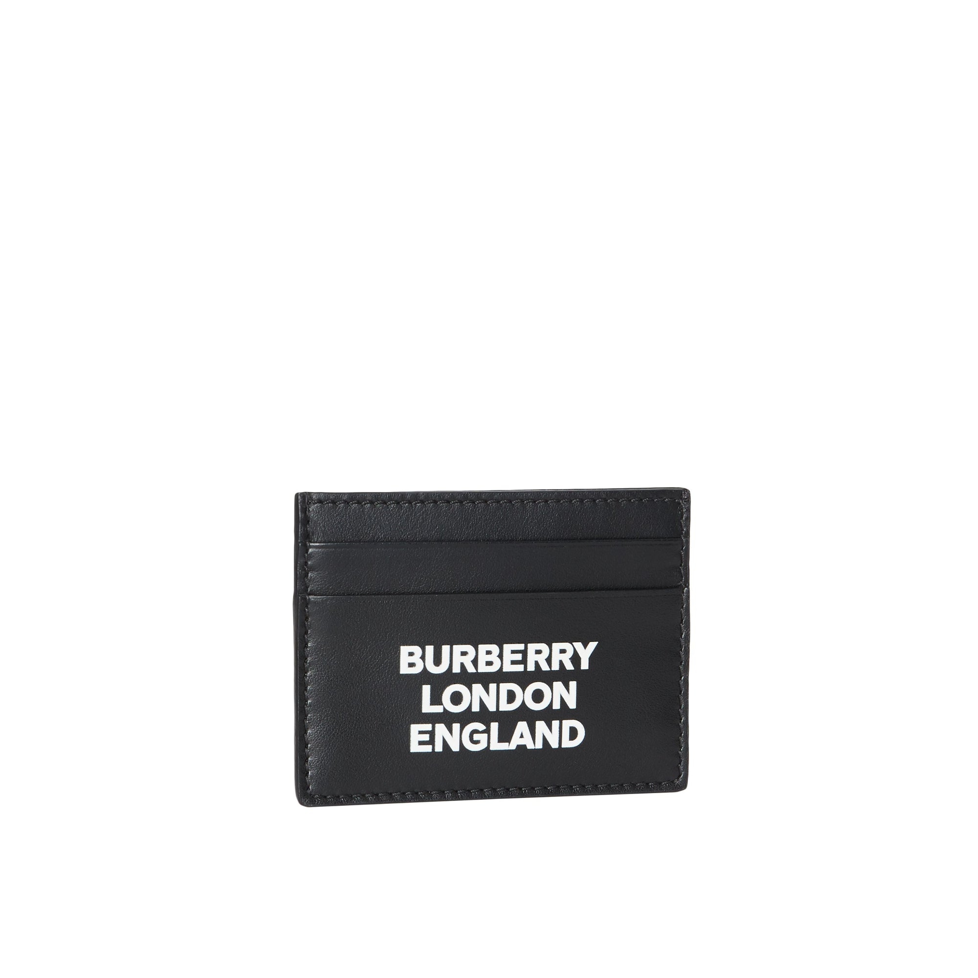 Porte-cartes en cuir avec logo imprimé - Black