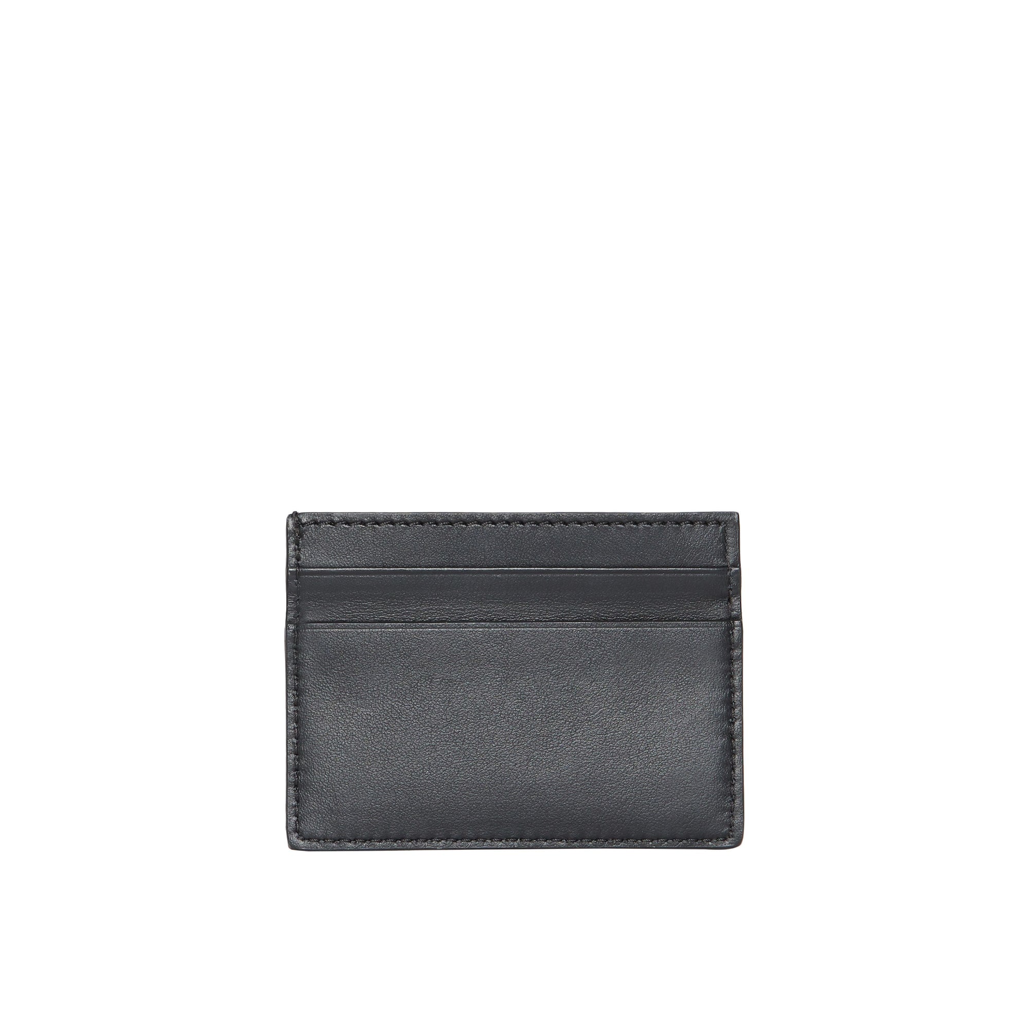 Porte-cartes en cuir avec logo imprimé - Black