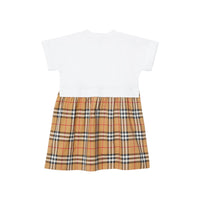 Robe en coton Vintage check - White