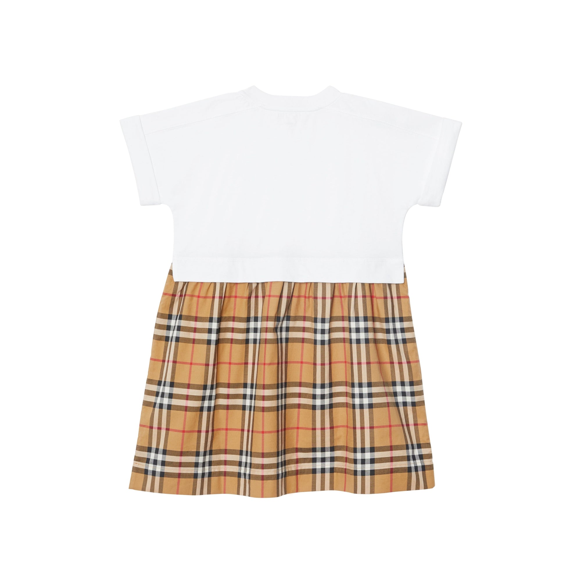 Robe en coton Vintage check - White