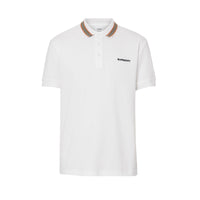 Polo en piqué de coton à rayures iconiques - White