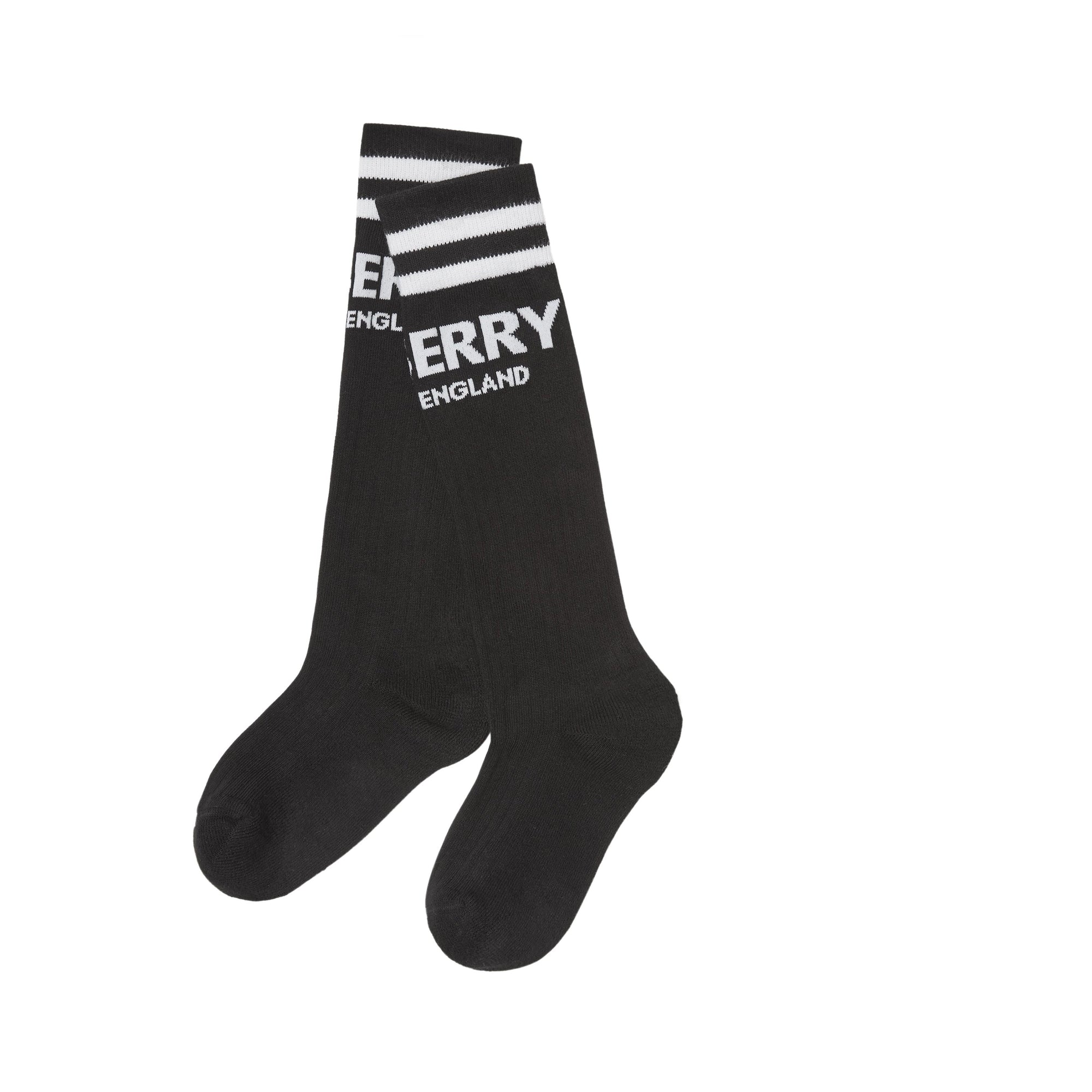 Chaussettes en coton mélangé avec logo - Black & White