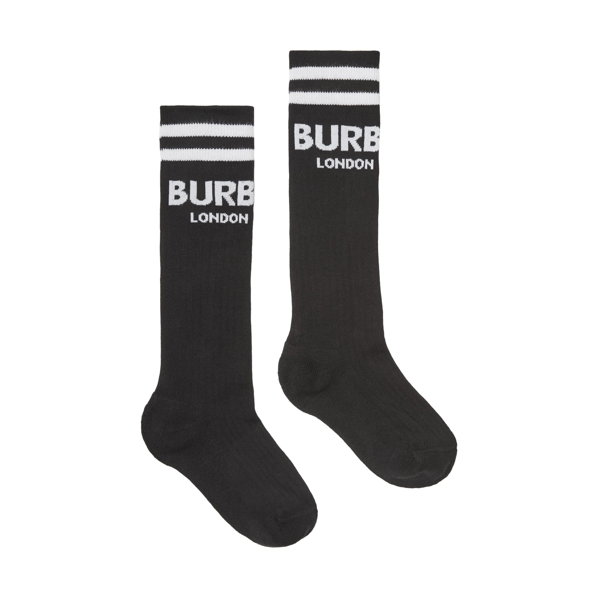 Chaussettes en coton mélangé avec logo - Black & White