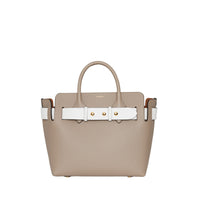 Petit sac The Belt en cuir tricolore à triple pression - Mineral Grey