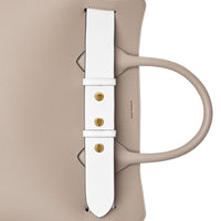 Petit sac The Belt en cuir tricolore à triple pression - Mineral Grey
