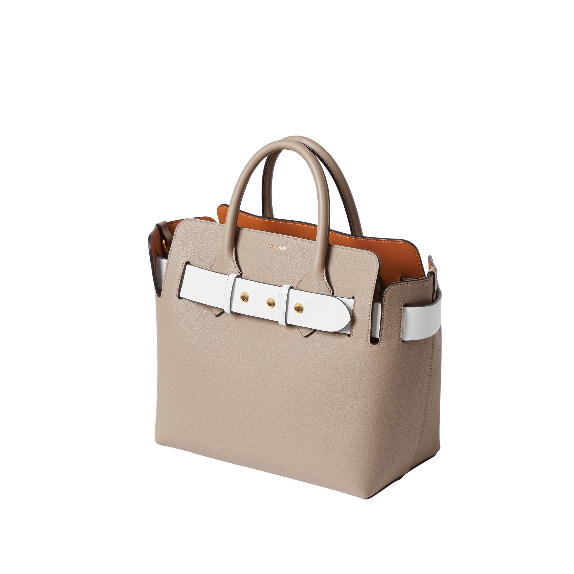 Petit sac The Belt en cuir tricolore à triple pression - Mineral Grey