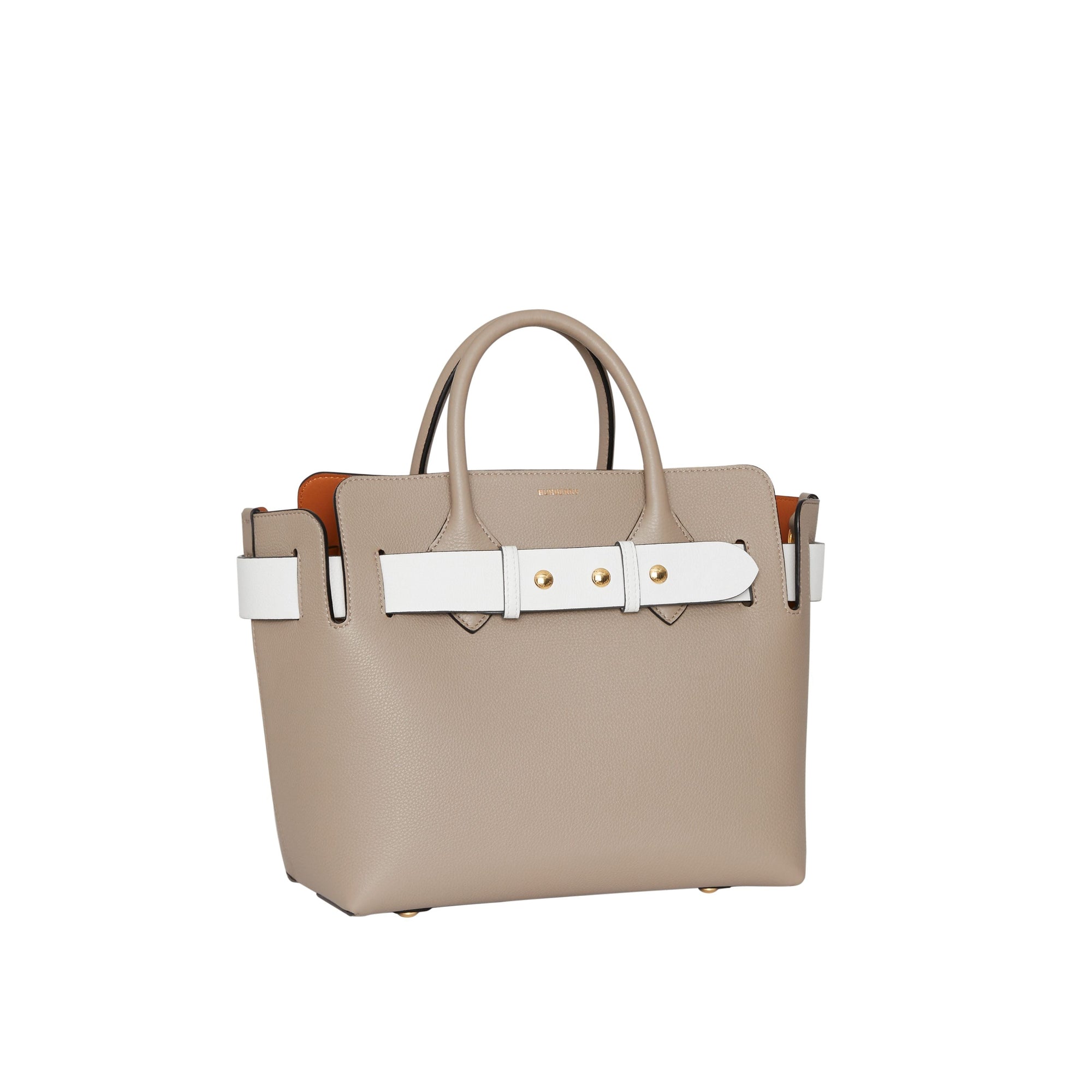 Petit sac The Belt en cuir tricolore à triple pression - Mineral Grey