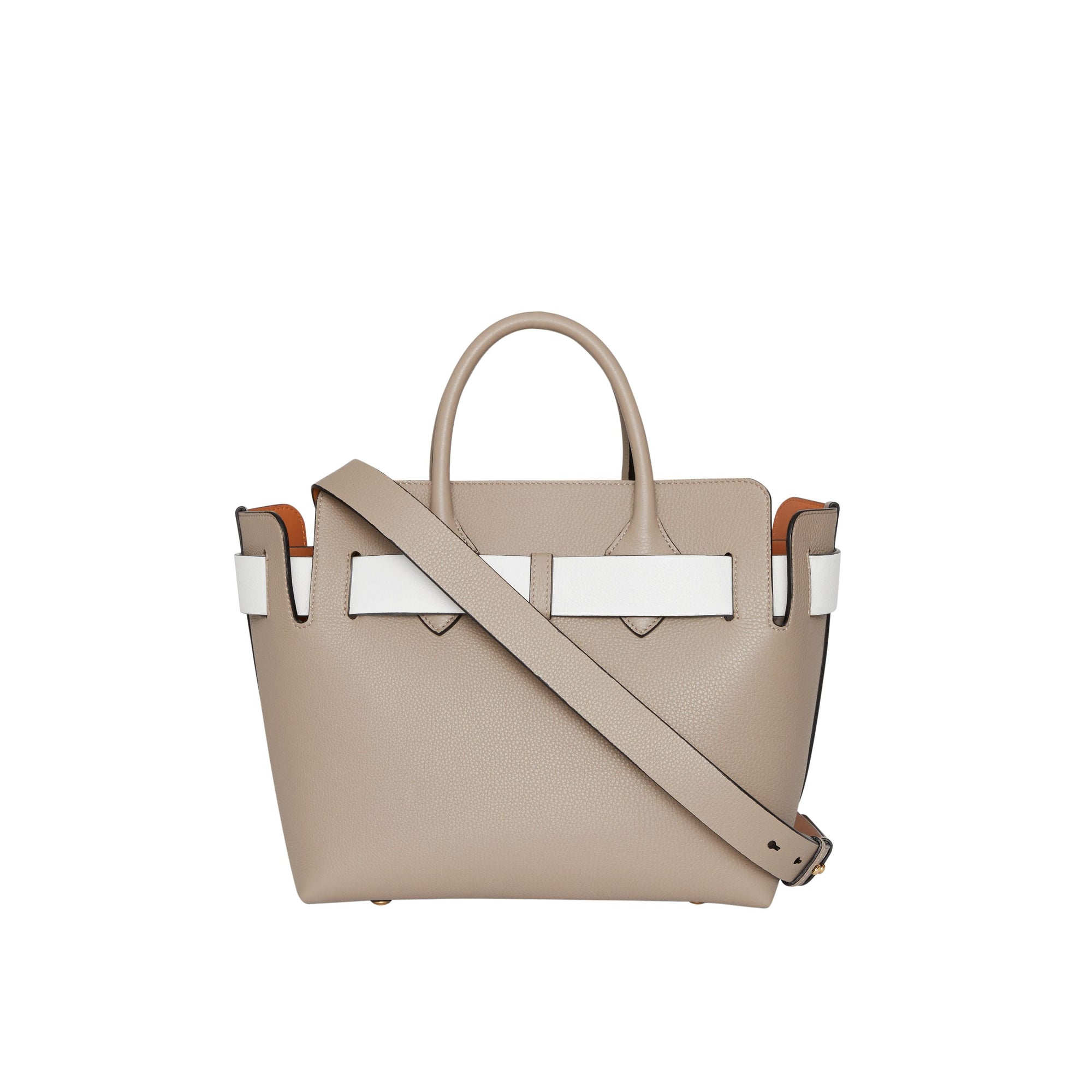 Petit sac The Belt en cuir tricolore à triple pression - Mineral Grey