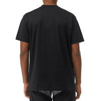 T-shirt en coton à imprimé campagne d'archive - Black