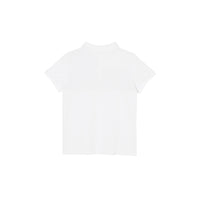 Polo en coton avec Vintage check - White