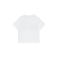 Polo en coton avec Vintage check - White