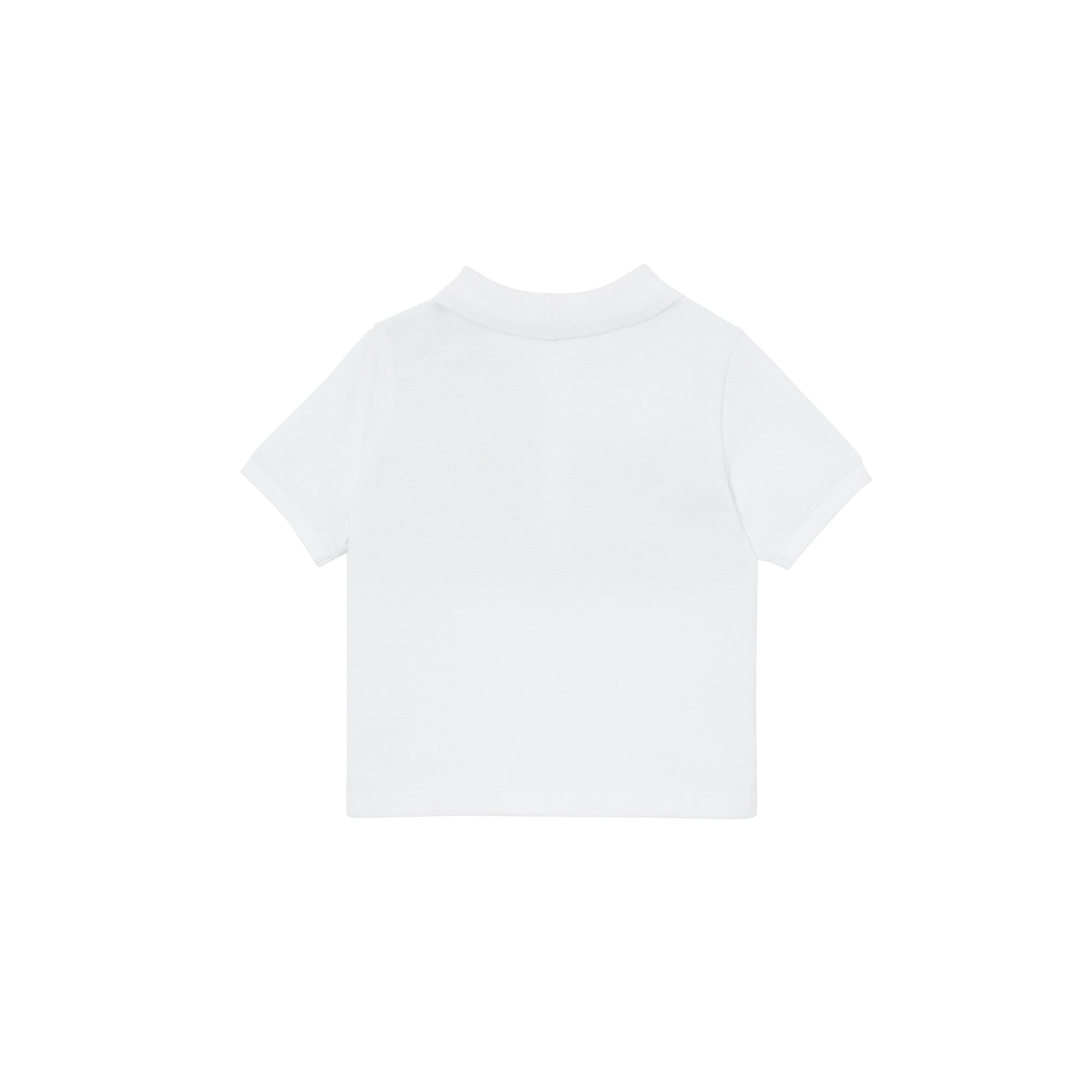 Polo en coton avec Vintage check - White