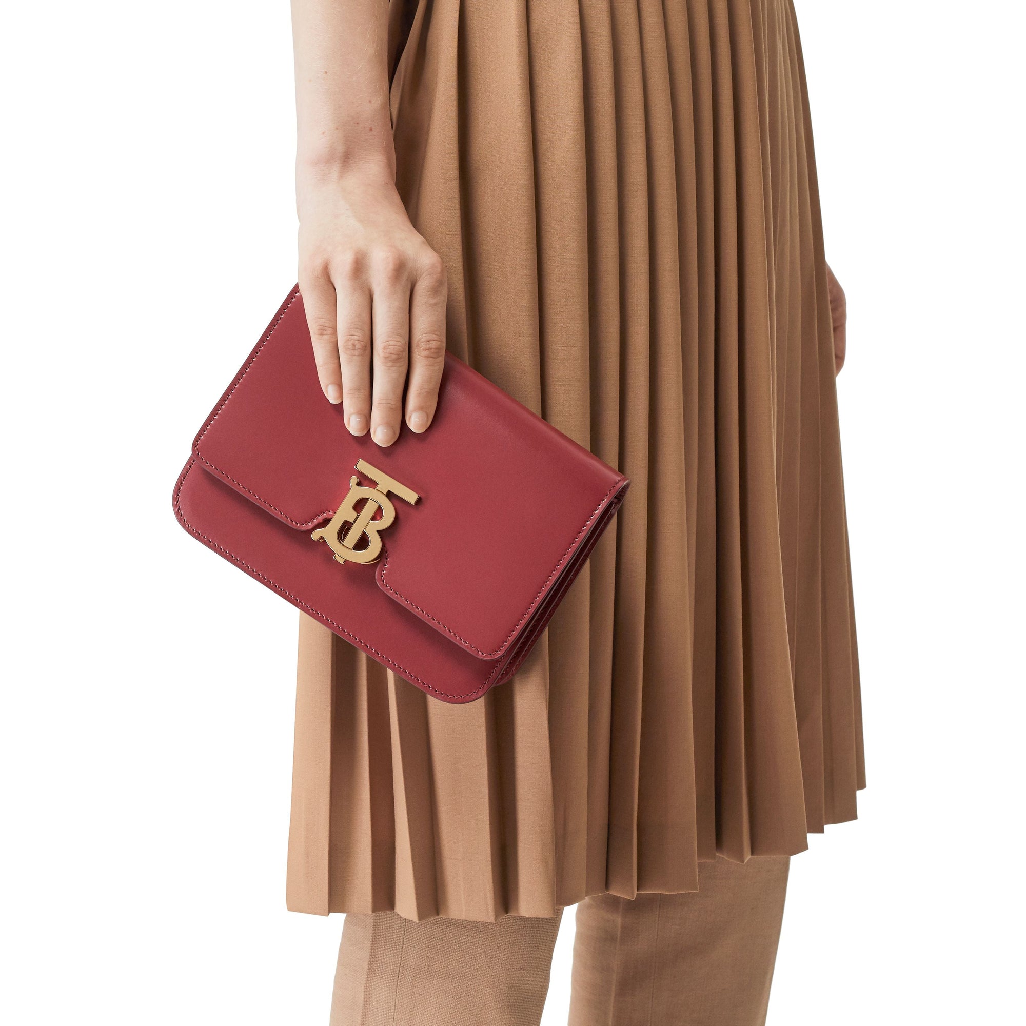 Petit sac TB en cuir - Crimson