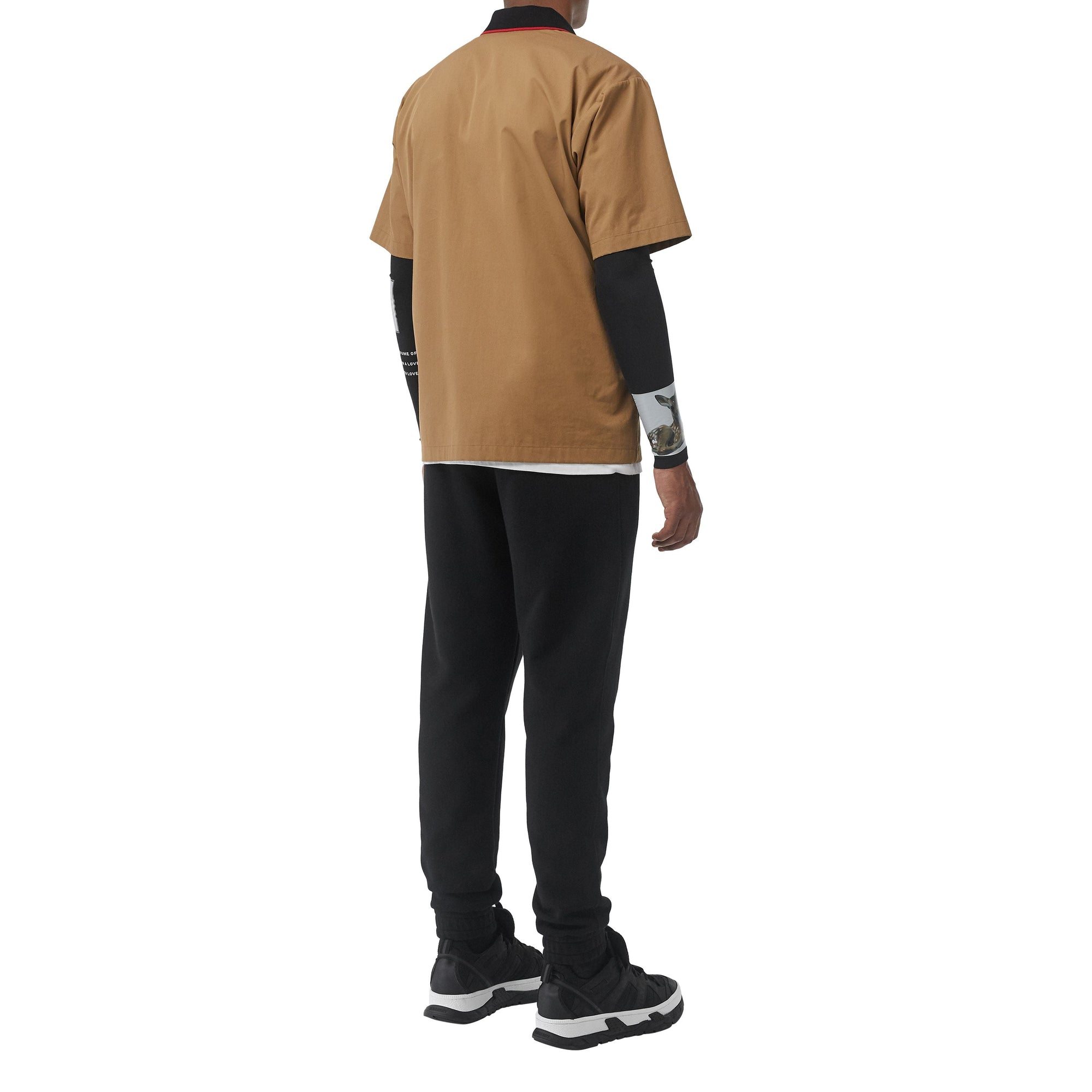 Pantalon de survêtement en coton avec logo imprimé - Black