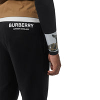 Pantalon de survêtement en coton avec logo imprimé - Black