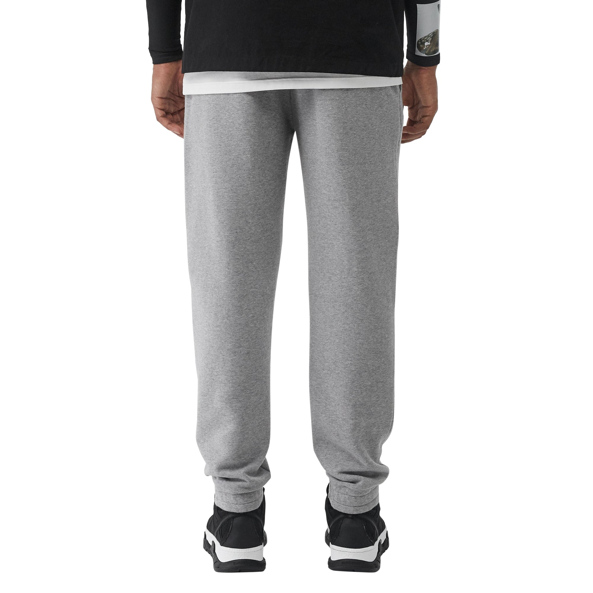 Pantalon de survêtement en coton avec logo imprimé - Pale Grey Melange