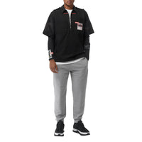 Pantalon de survêtement en coton avec logo imprimé - Pale Grey Melange