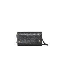 Portefeuille en cuir Monogram et sangle amovible - Black