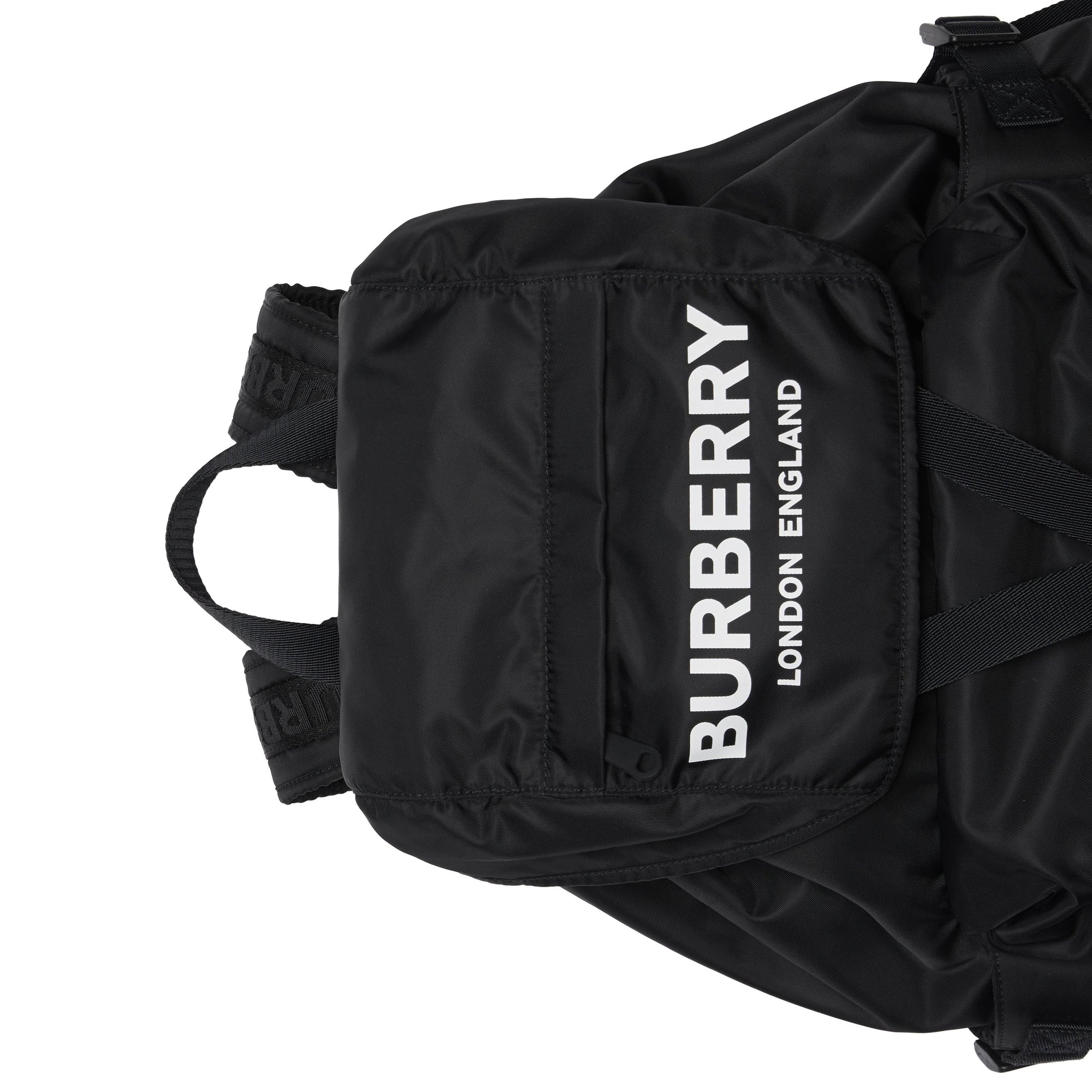 Sac à dos en nylon avec logo - Black