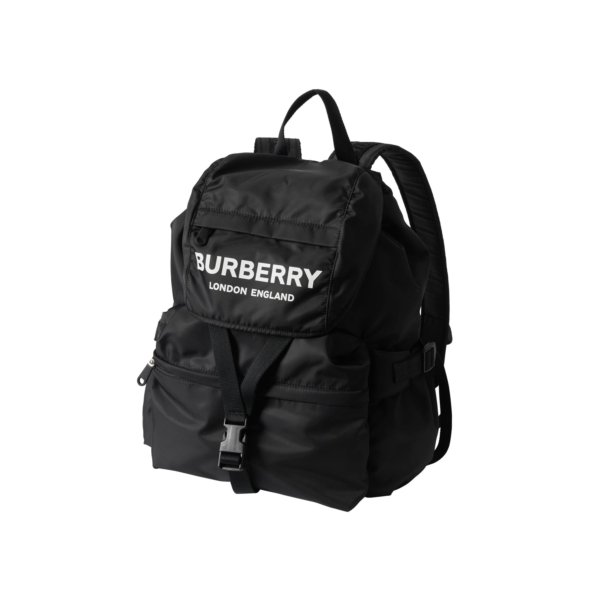 Sac à dos en nylon avec logo - Black