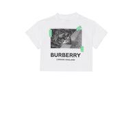 T-shirt en coton à imprimé photo vintage - White