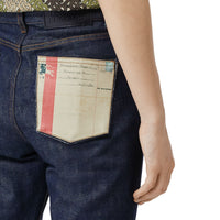 Jean droit en denim selvedge japonais - Indigo