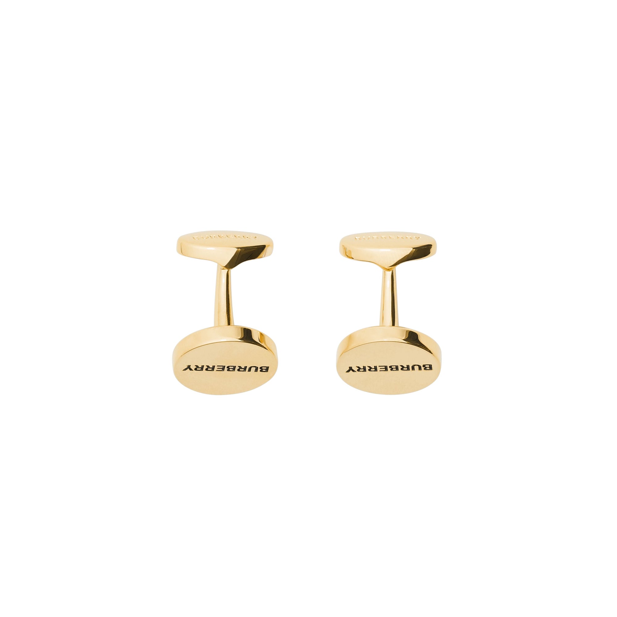 Boutons de manchette plaqués or gravés - Light Gold