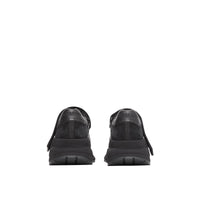 Sneakers en cuir nubuck et mesh avec logo - Black